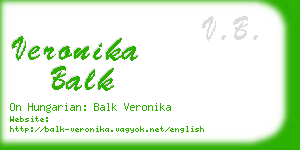 veronika balk business card